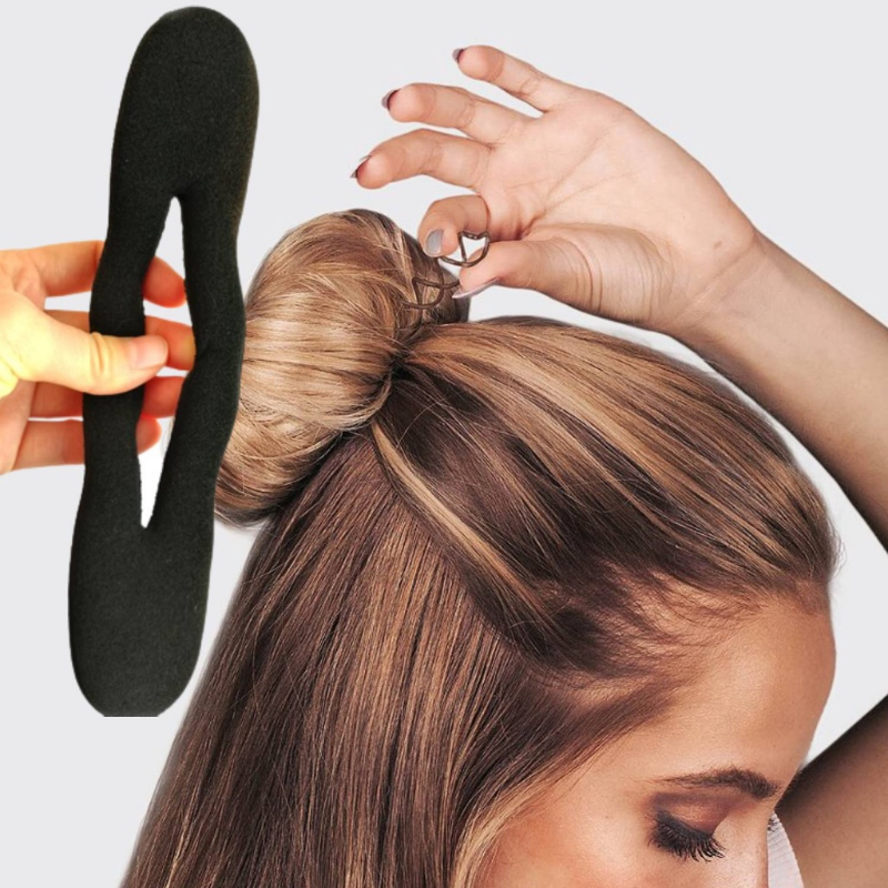 2/4 Uds. Horquillas mágicas para el cabello para mujer, horquillas para moño, cabeza de moño, Clip de goma, accesorios para el cabello para mujer, herramientas para trenzado de cabello