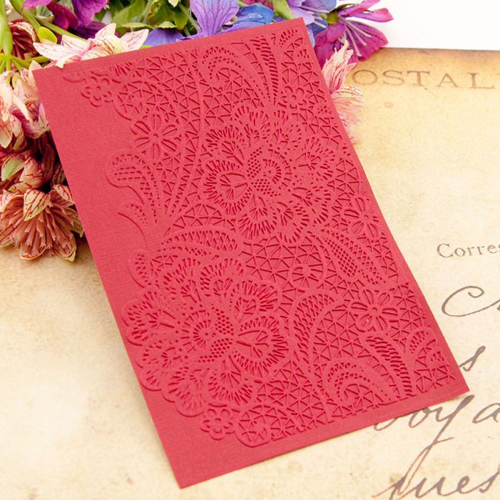 Flowers Lace Plastic Embossing Folder For Scrapbook DIY Album Card Tool Plastic Template