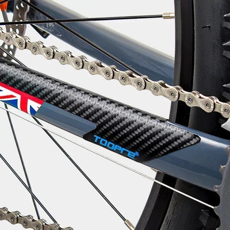 Mountainbike Hoge Impact Frame Beschermer Ketting Beschermer Frame Krasbestendig Ams Fiets Koolstofvezel Beschermer