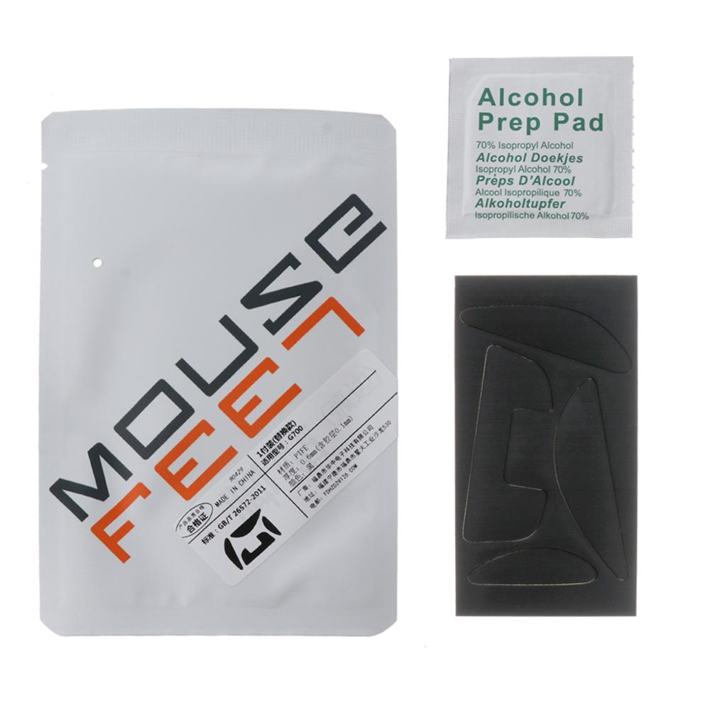 1 Set 0.6mm Curve Edge Mouse Feet Mouse Skates for Logitech G700 G700S Mouse