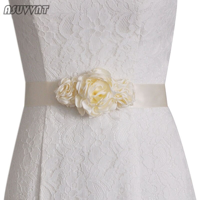 fleur ceinture femmes ceinture ceinture mariage mariée demoiselle d'honneur ceinture robe de mariée ceinture de mariage fleur ceinture fille fête habiller: ivory