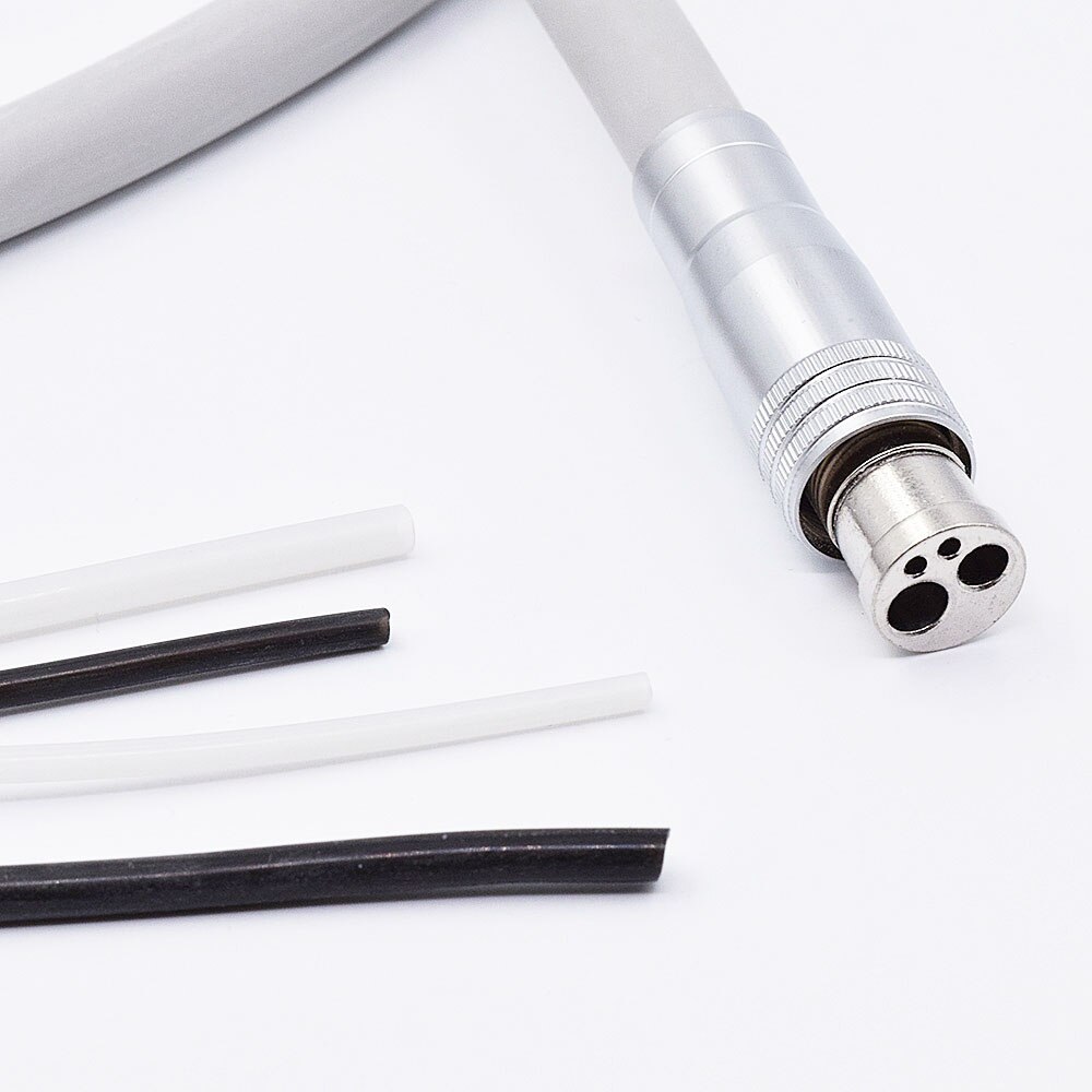 Conector de tubo de manguera Dental, dispositivo de equipo de laboratorio dentista de 4 orificios, tubo de silicona de cuatro orificios, 2 uds.