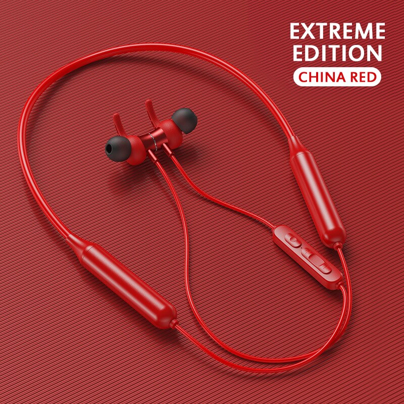Wireless Bluetooth Earphone Magnetic Wireless Sports Headphone Stereo Hanging Neck Metal Magnet Bluetooth Headset: 2 Premier Edition