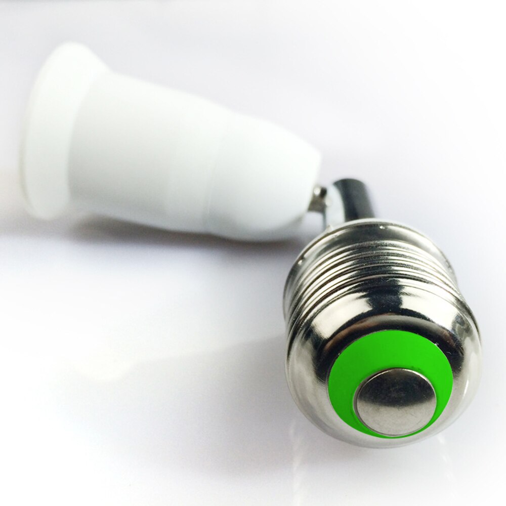 Flexible E27 to E27 LED Lamp base Bulb Socket With 10CM Extension Light Holder Converters PC+ aluminum White