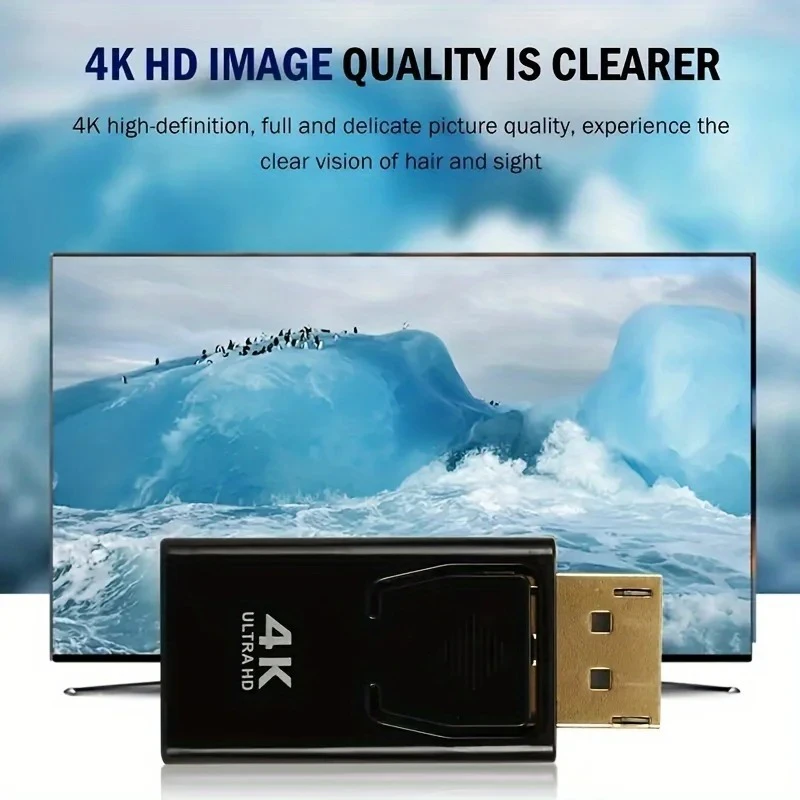 Xiaomi 4K DP DisplayPort zu HDMI-kompatibel Adapter Konverter Display Port DP zu HDMI-kompatibel HDTV Adapter video Audio Laptop
