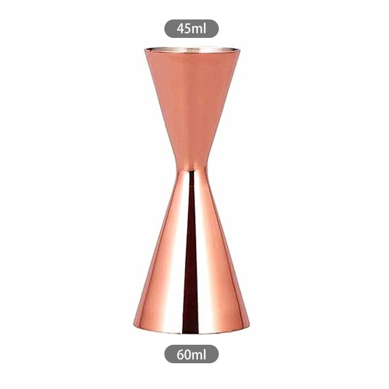 Stainless Steel Cocktail Scale Cup Japanese Measuring Cup Tools Bar Accessories Bar Wine Jigger Liquo Measuring Bar Tools: Rose gold C