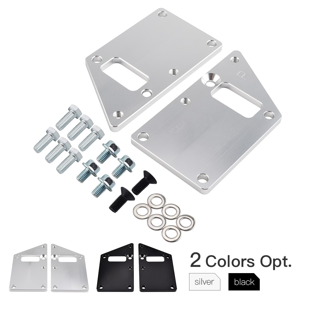 NICECNC LS1 Conversion LS Swap Motor Mount Adapter Plates Billet Kit For Chevrolet Camaro Nova Impala 1997 LSX Engine Style