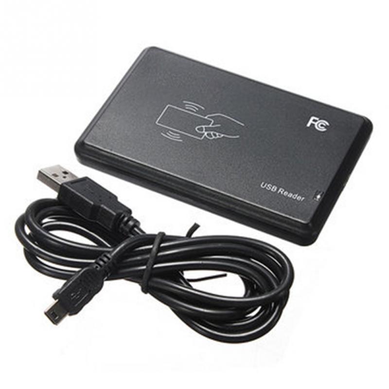 Attendance access control card reader Black USB RFID Contactless Sensor Smart ID EM4001 125KHz Card Reader TK4100 #825