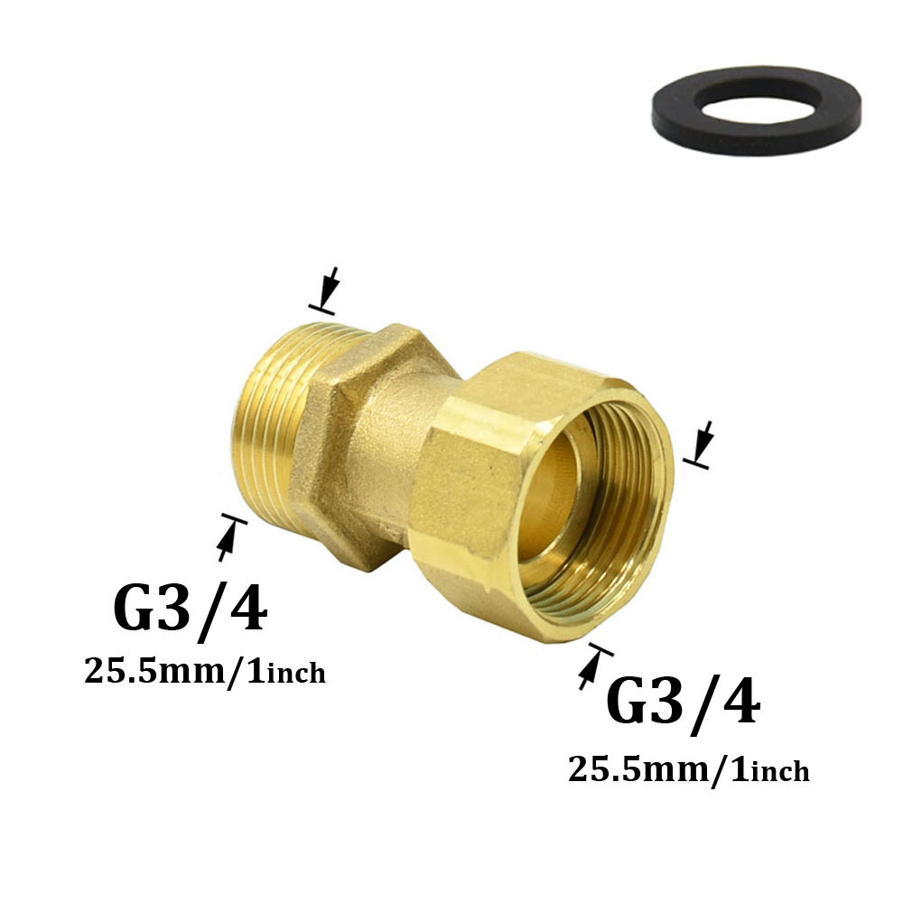 Durcheinander 1/2" 3/4" 1" Außengewinde Verbinder Wasserhahn 90 Grad Winkelverschraubungen Rohrverbinder drehen G1/2 G3/4 G1 Wasserverbindung: Silber