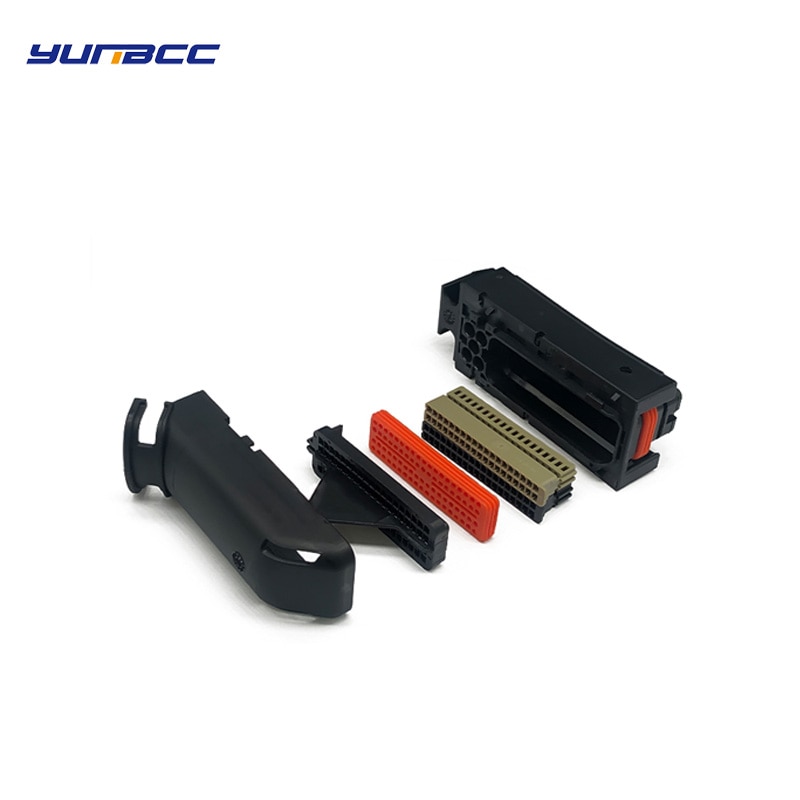 1 set 81 pin way female and male connectors tyco ECU electronic control unit for 9-368290-1 1-368255 81hole PCB connector plug