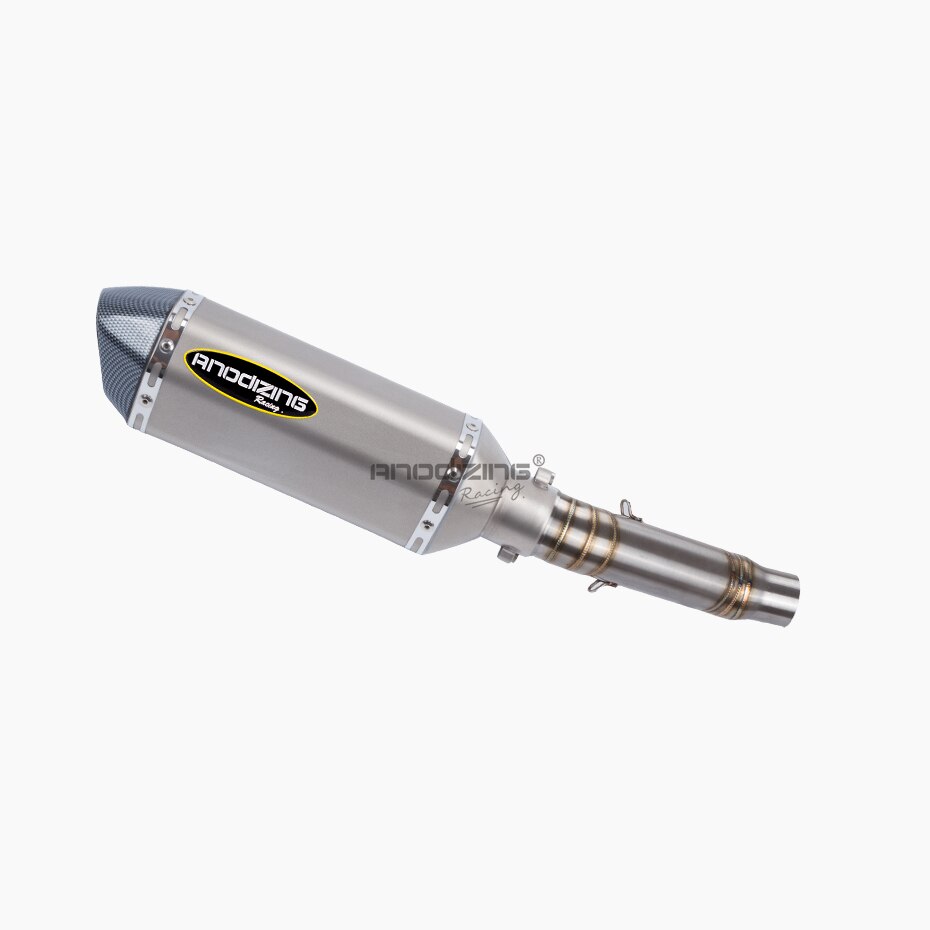 Motorfiets Uitlaatsysteem Slip Op Midden Pijp Link Uitlaat Voor Honda CB300F CBR300R CBR300 Slip-On met Uitlaat: B