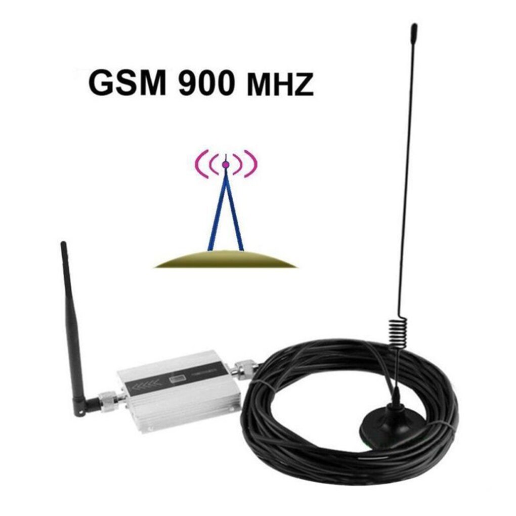 GSM 900Mhz téléphone portable Signal Booster antenne répéteur antenne téléphone portable Signal amplificateur boîtier en alliage prise ue
