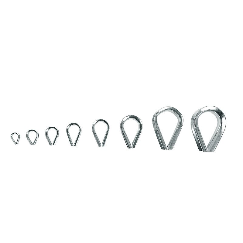M2 ToM24 Wire Rope Cable Thimbles Clamps Marine Grade Tainless Steel Wear and Rust Boat Sleeve Clip Fittings Cable Crimps Collar