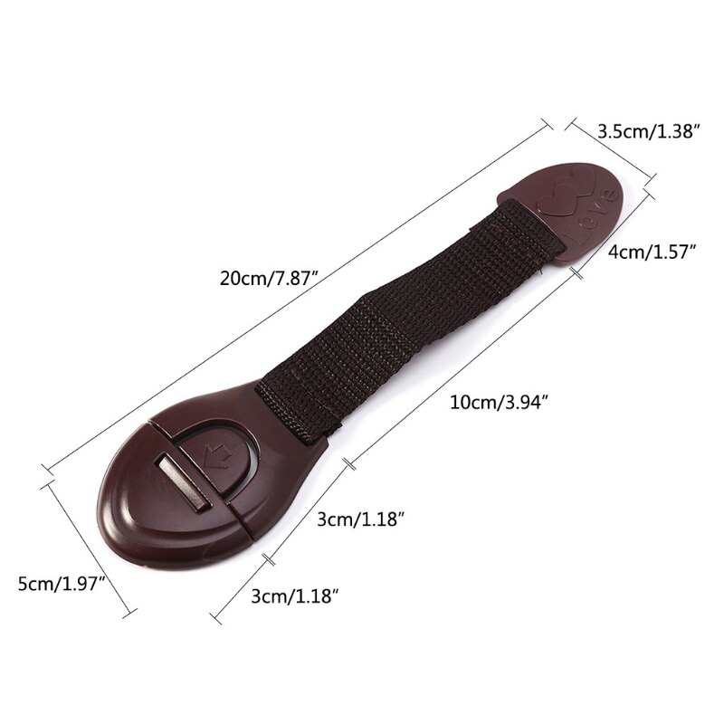 Cajones de puerta de armario, cerraduras de seguridad para refrigerador, inodoro para niños y bebés, 5 unids/lote