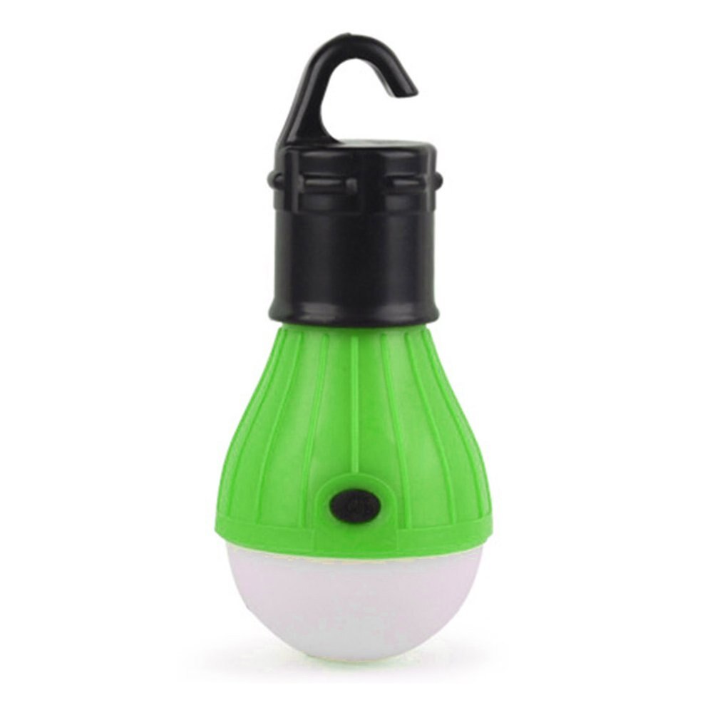 Mini bærbar lanterntelt lys ledet pære vandtæt hængende krog lommelygte til camping: Grøn