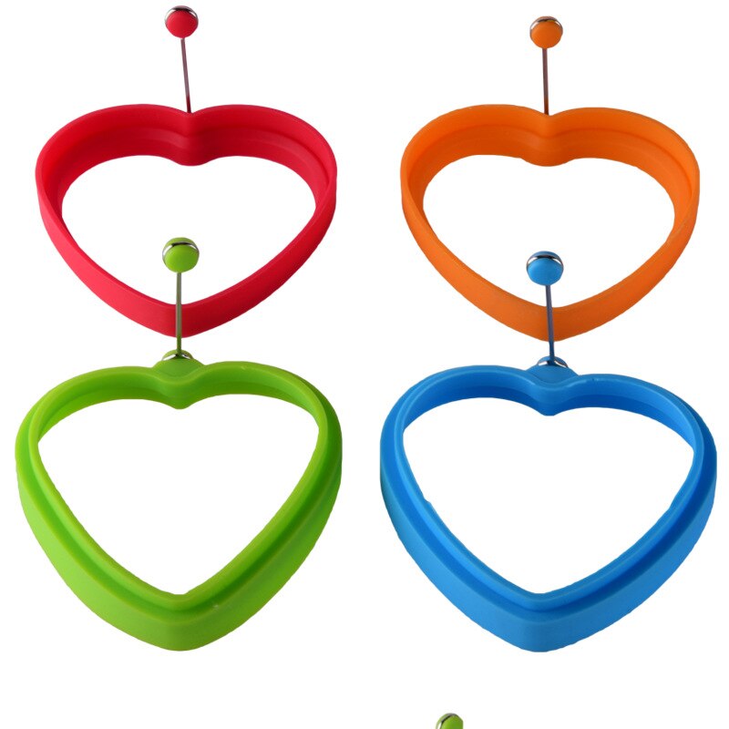 Silicone Fried egg mold round Heart-Shaped Star Bear Flower Omelette Maker Molded Silicone Omelette Pancake Baking Shape