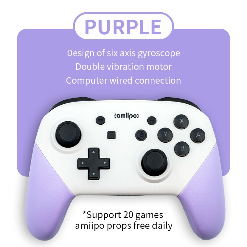 bluetooth Pro Gamepad for N-Switch NS-Switch NS Switch Console Wireless Gamepad Video Game USB Joystick switch Pro Controller: Blue