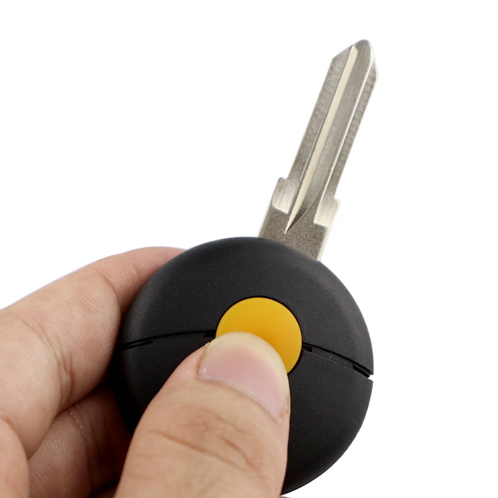 YIQIXIN 1 bouton pour Benz Mercedes Smart Fortwo 450 Cabrio City Cross Forfour W124 W202 W210 coque de clé de voiture à distance housse Fob