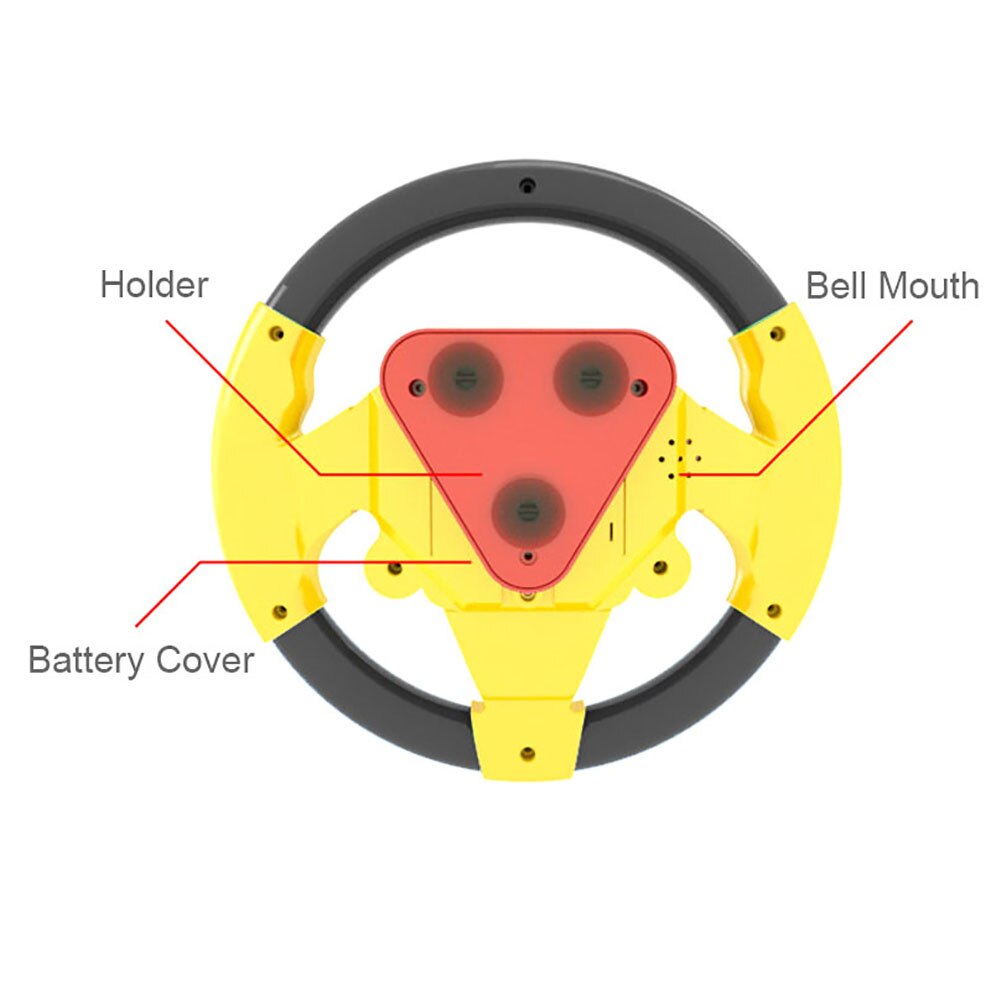 Small Steering Wheel Toys Simulation Copilots Simulated Steering Toy Wheel Early Education Sounding Toy Kid Toys