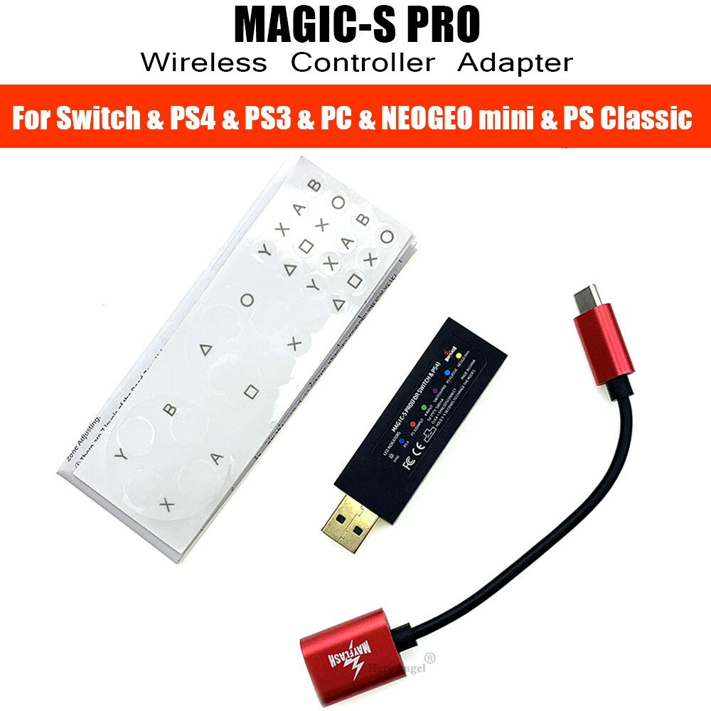 MayFlash MAGIC-S PRO Wireless Controller Adapter for Nintend Switch/for PS4/for PS3/for NEOGEO mini/for PS Classic