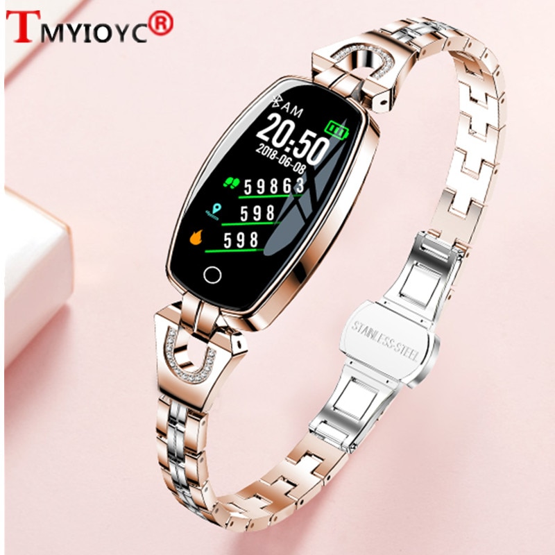 TMYIOYC H8 Smart Band Women Fitness Tracker 24-hour Blood Pressure Heart Rate Monitor Step Smart Bracelet Wristband for Girl