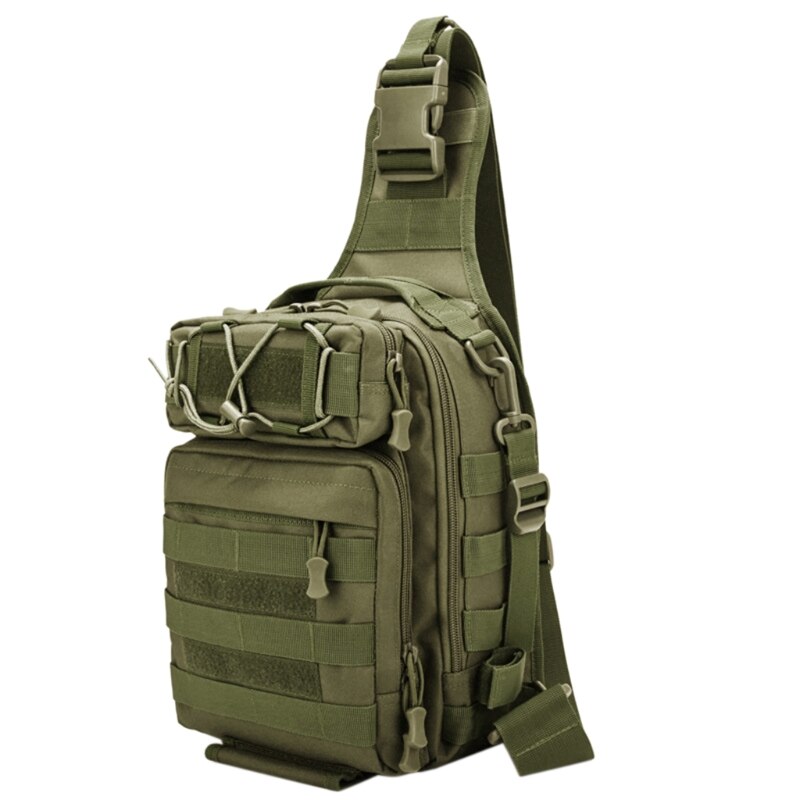 Fishing Tackle Storage Bag Fishing Gear Outdoor Shoulder Backpack Cross Body Sling Bag