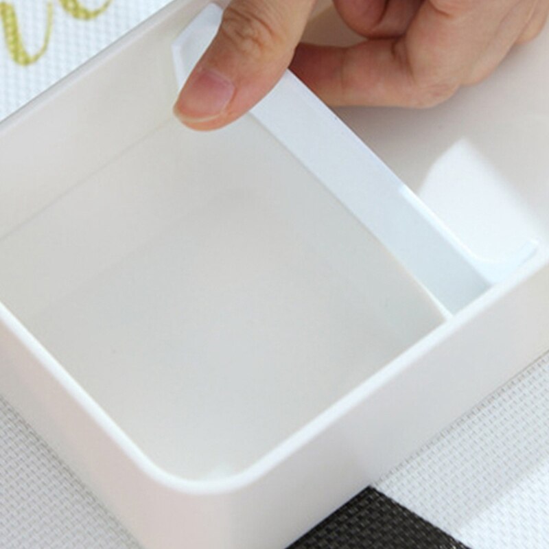 Bamboo Lunch Box Tableware Microwave Heated Plastic High Capacity Eco-Friendly Rectangle Double Layer Bento Box Kid Food Contain