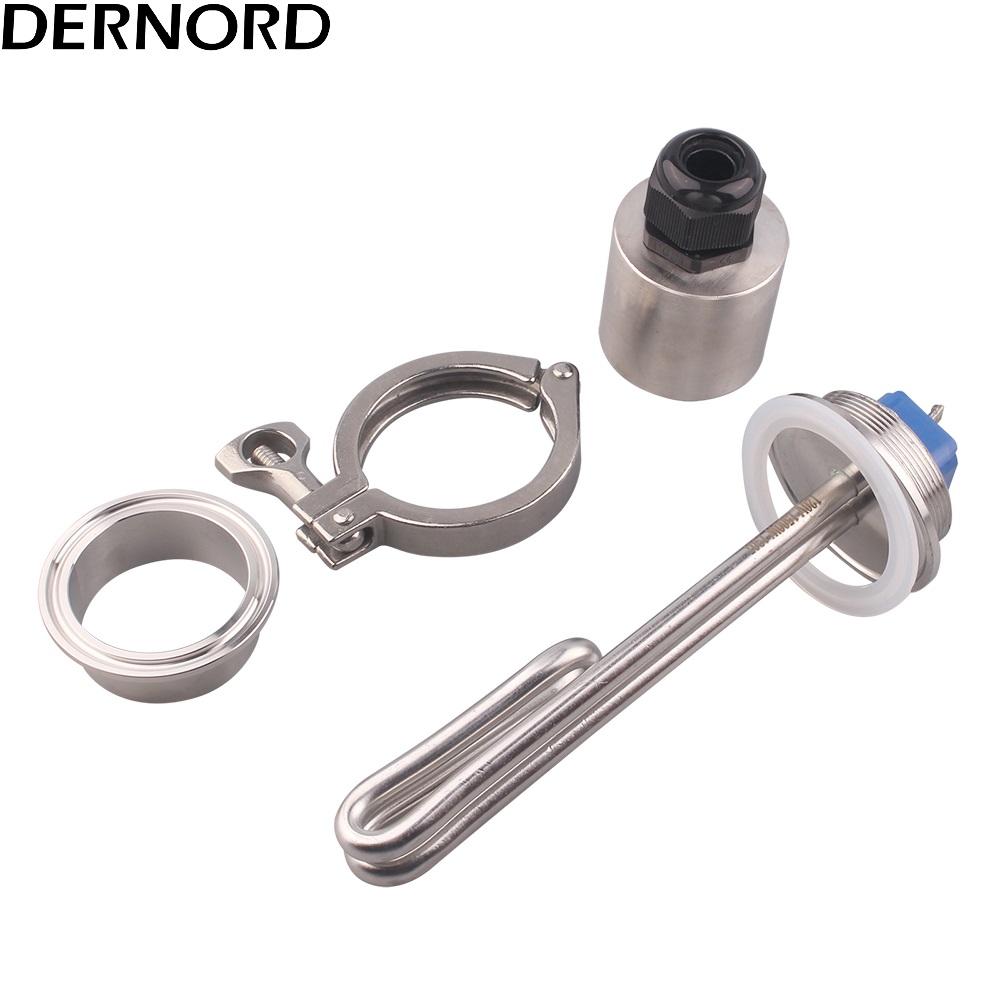 Dernord 2 Tri-clamp(OD64mm) 120V 1500W 1650W SUS304 Heating Element Electric Heater With Protection Cover