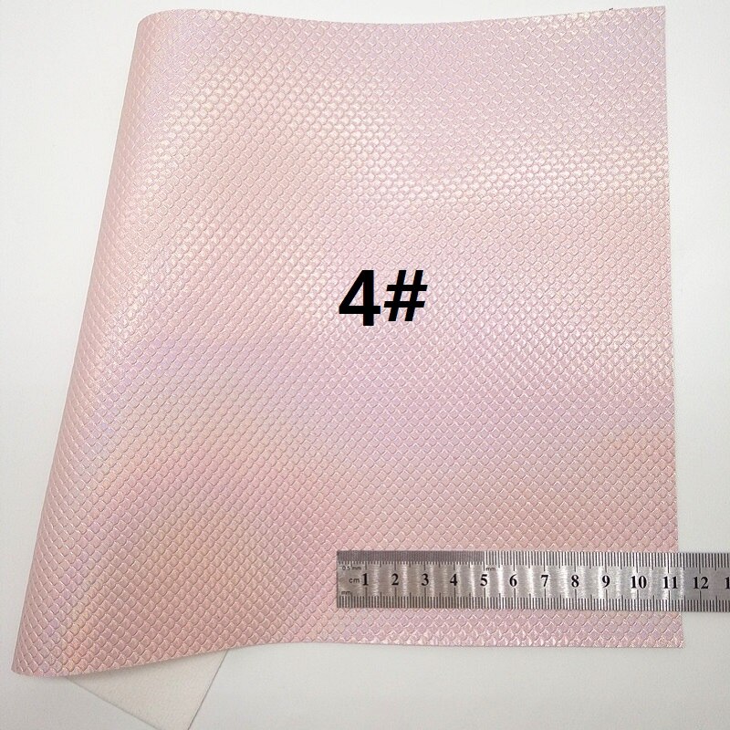 PINK Glitter leather, Lace Glitter Fabric, Mermaid Faux Leather Sheets For Bow A4 21x29CM Twinkling Ming KM243