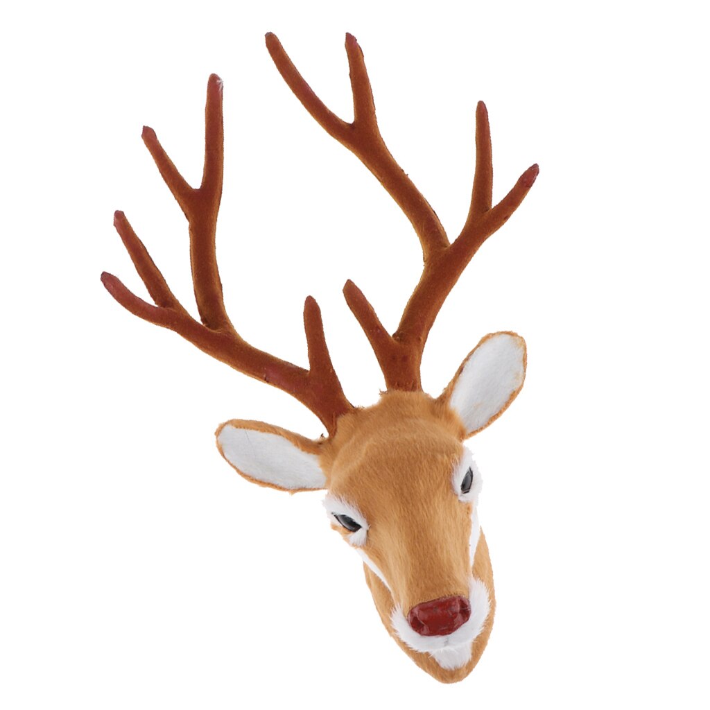 Faux deer head -mallit eläinten pään seinäveistos kodin sisustus piha ja puutarhan sisustus
