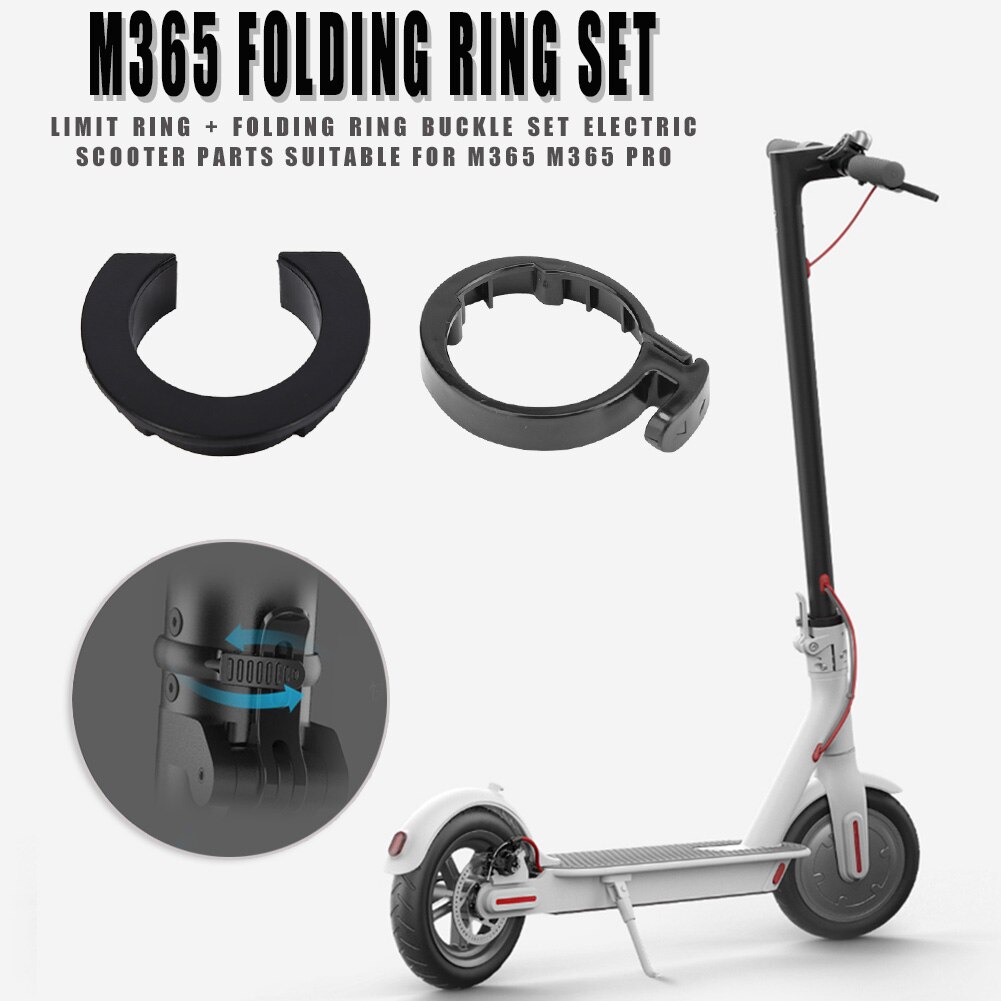 2 stk. elektriske scooterdeler. e-scooter begrensningsring folderingsspenne for  m365 pro spark sparkesykkelutskiftninger syklingstilbehør