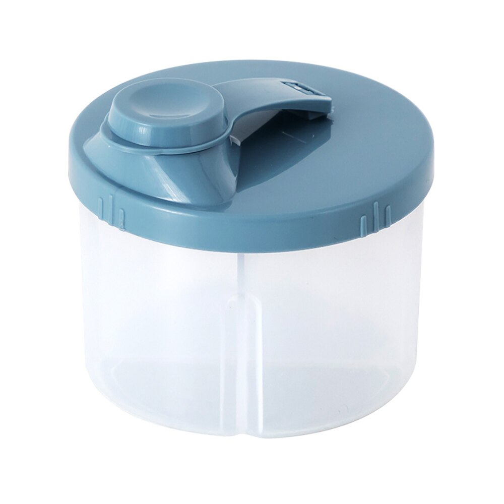 Baby Milk Powder Dispenser with Lid Portable Formula Milk Storage Containers Snack Box for Toddler Essentials Cereal Holder: Blue