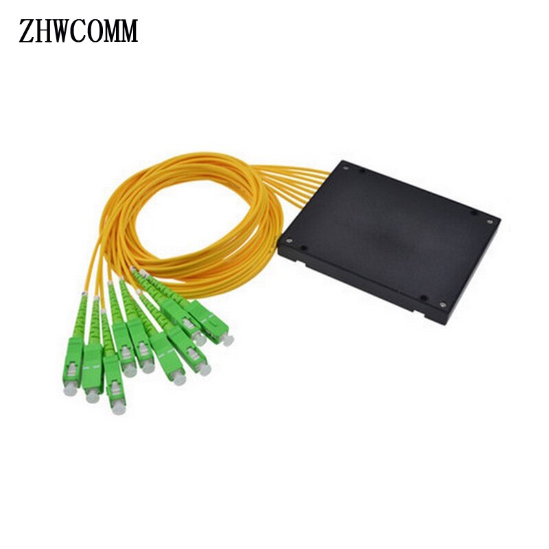 ZHWCOMM 1M SC APC 1X8 Glasvezel splitter box SC/APC Fiber Optische PLC splitter
