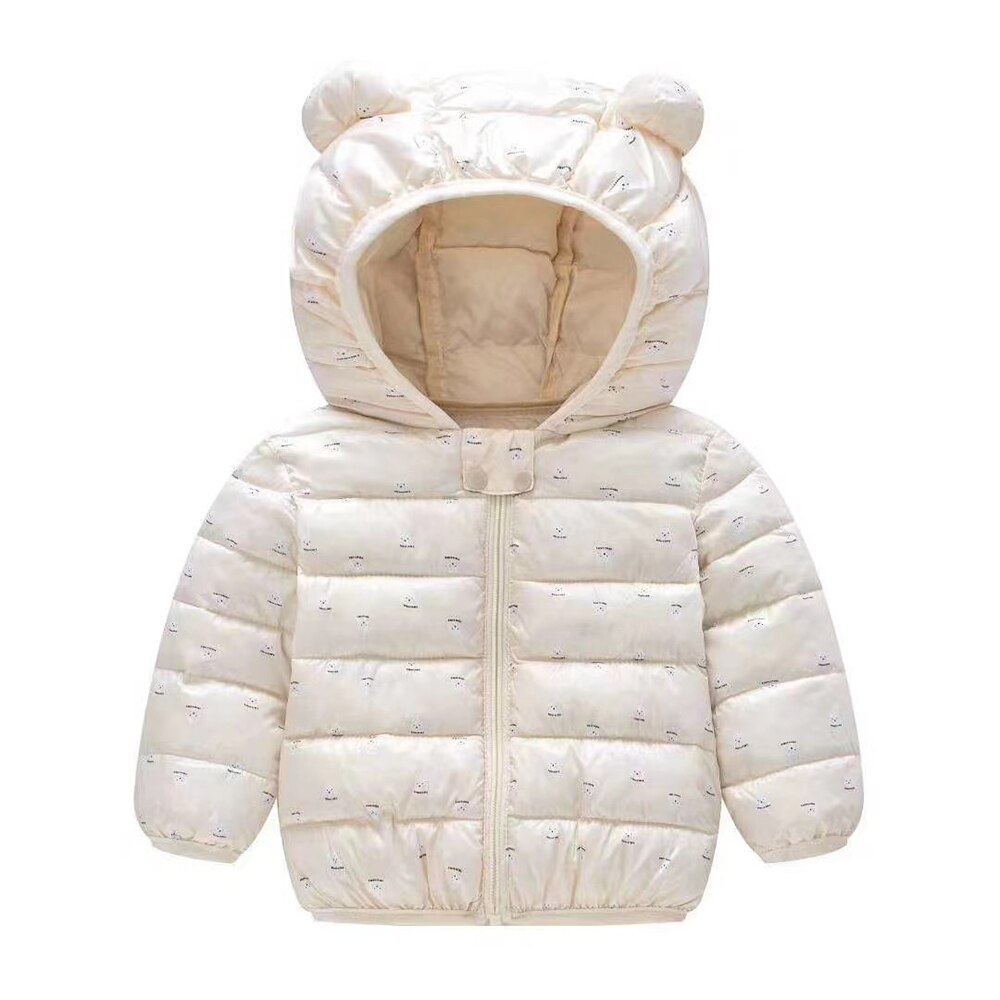 Mudkingdom kinderjas winter donsjas voor jongens en meisjes kinderen cartoon konijnenoren hoodie jassen lichtgewicht bovenkleding