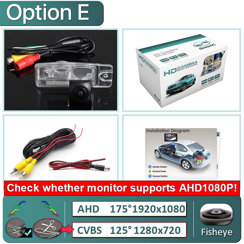 GreenYi 170 Degree AHD 1080P Special Vehicle Rear View Camera for Nissan X-Trail X Trail Xtrail T32 Car: E-AHD1080P-175deg
