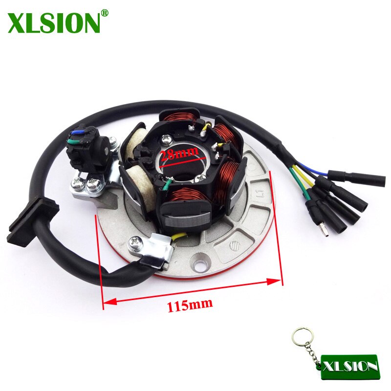 XLSION Magneto Stator with Light For YX 140cc 150cc 160cc Pit Dirt Bike ...