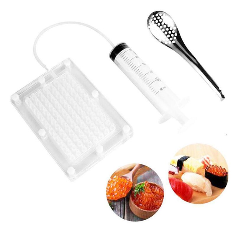 Caviar Maker Set 100-hole Maker Molecular Gourmet Tools Home Kitchen Supplies Kitchen,Dining & Bar FP8