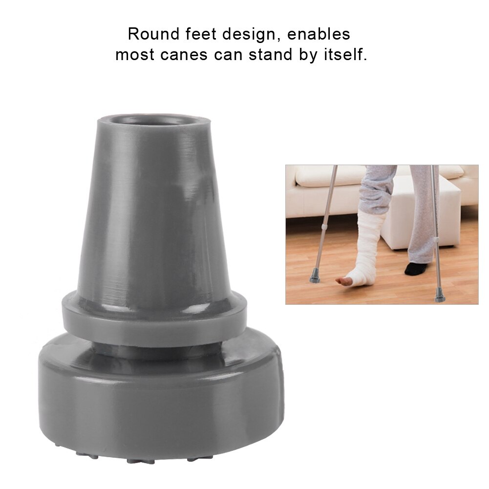 360 Rotating Anti-slip Walking Stick Standing Rubber Cane Crutch Pad End Bottom Tip Accessory Health Care