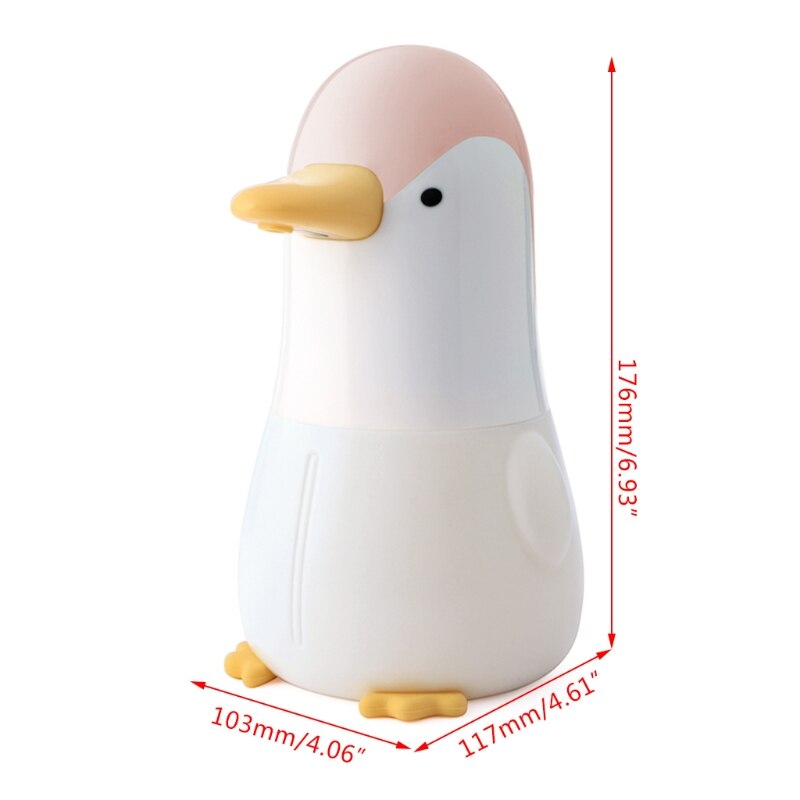 D2 Cute Penguins Automatic Soap Dispensers Child Liquid Soap Dispenser Kitchen Bathroom Touchless Induction Foam Antiseptic Hand