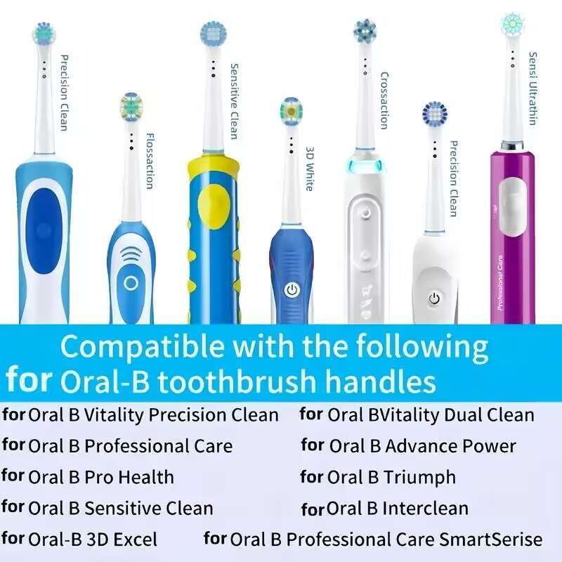 16pcs Oral B Electric Toothbrush Replacement Heads - Superior Clean and Comfortable Brushing Experience