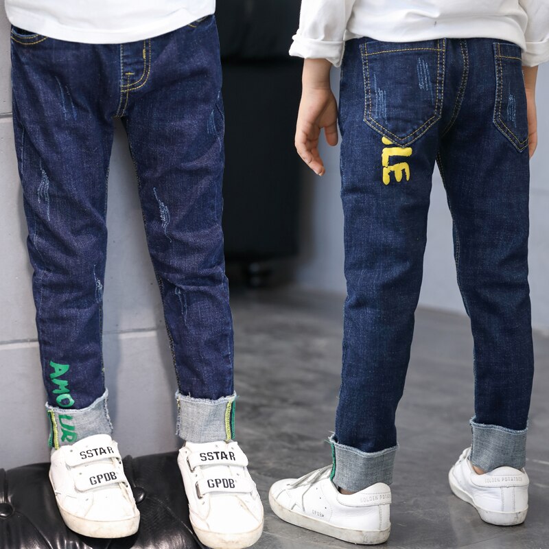 Forårs børnetøj drenge jeans tynde denim baby drenge jeans til store børn drenge casual jeans lange bukser