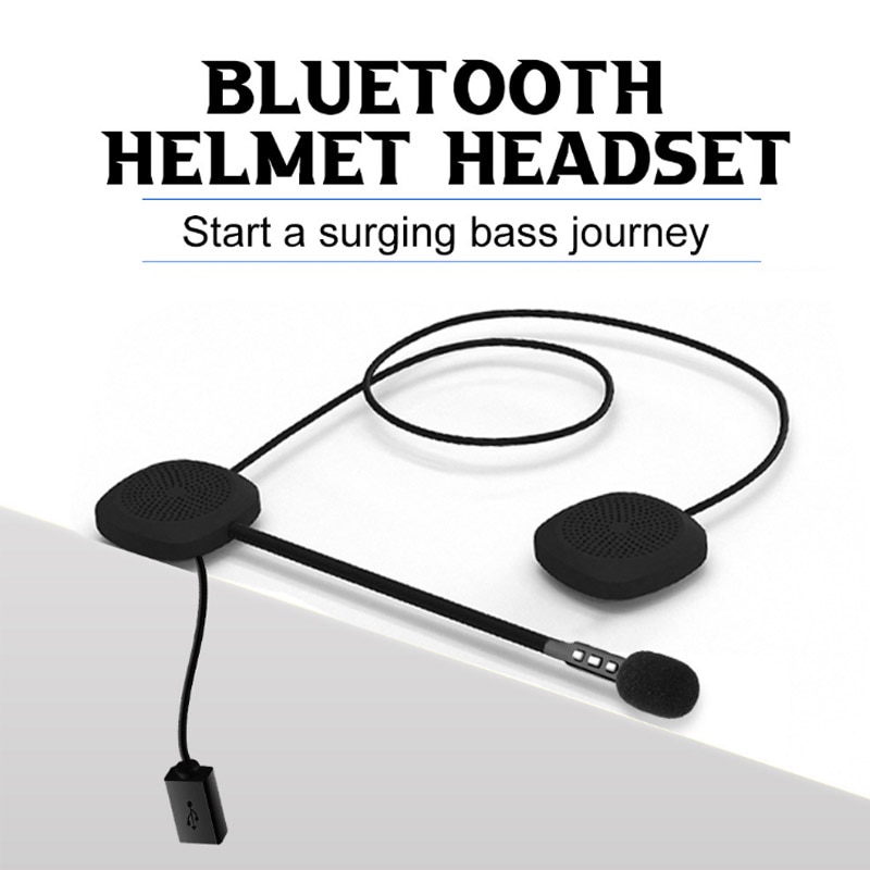 Jajabor 6th gen bluetooth 5.0 motorcykelhjälm headset trådlös högtalare hörlurar handsfree musik spela besvaras automatiskt