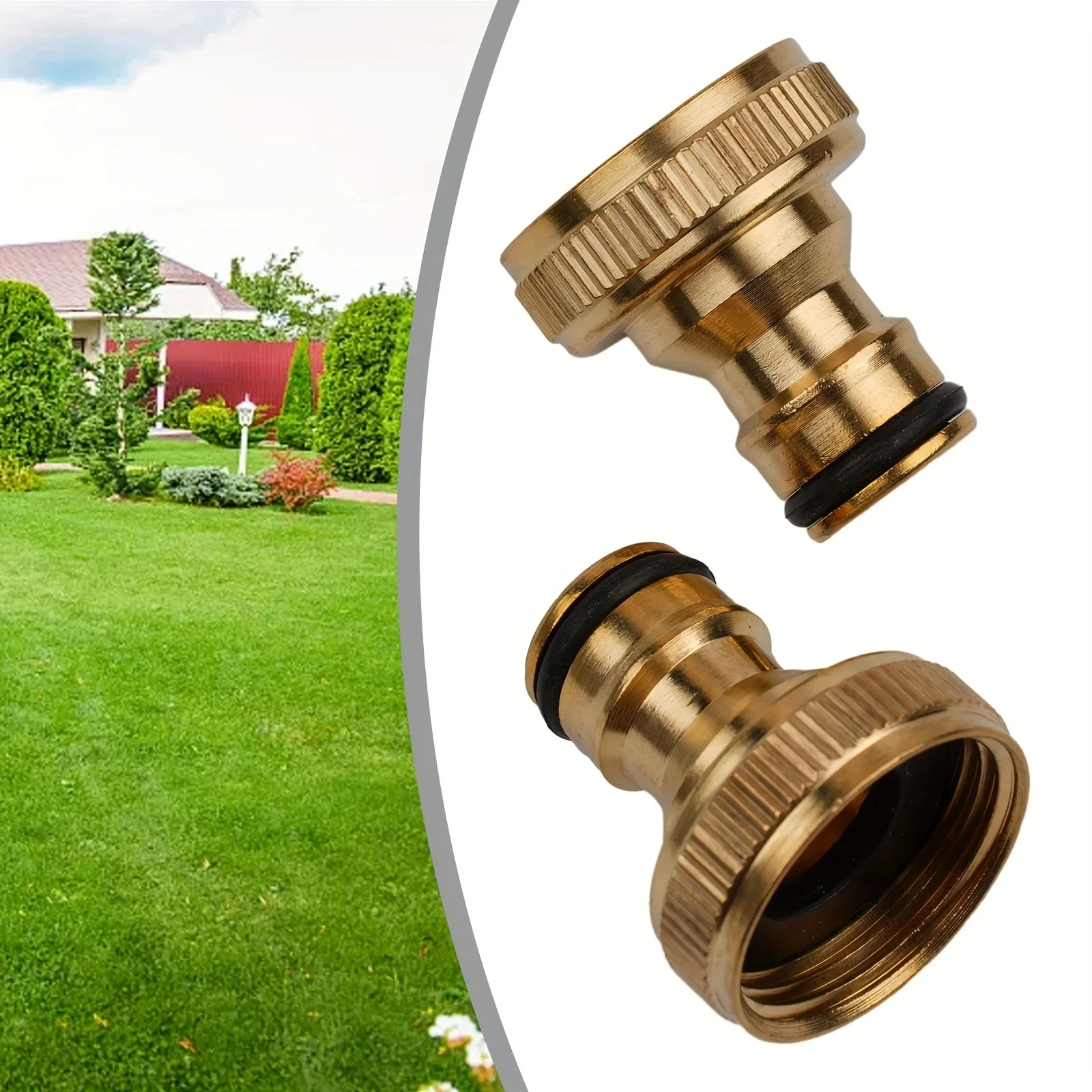 Brass Faucet Tap Connector Mixer Hose Adaptor Quick Connecter Copper Hose Coupling Adapter Garden Watering Fittings Tool