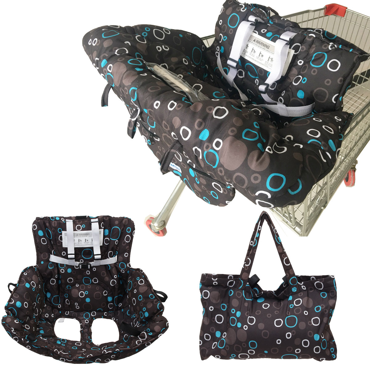 Baby Shopping Cart Cover Multifunctional Folding Baby Shopping Push Cart Protection Cover Safety Seats For Kids Children