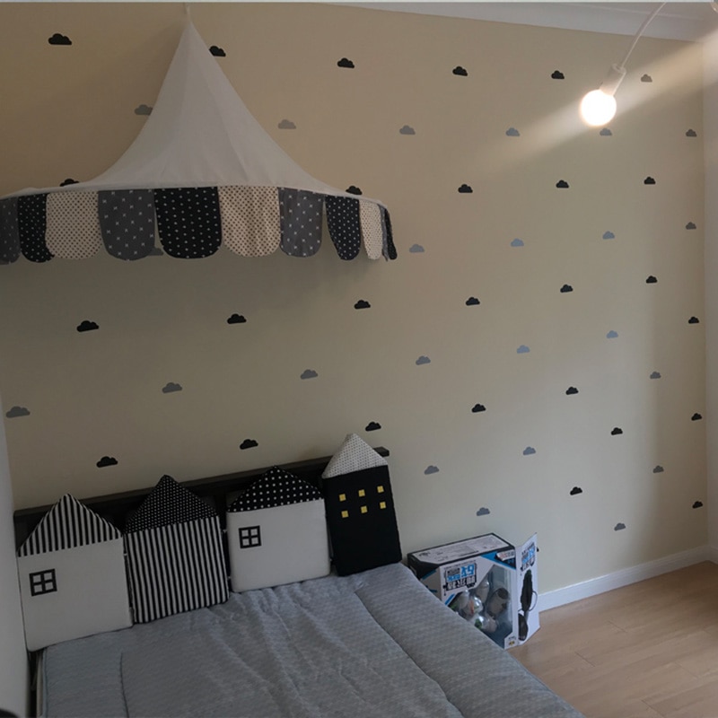 Little Cloud Stickers Baby Boy Rooms Wall Stickers For Kids Room Nursery Girl Room Wall Decal Stickers Bedroom Home Decoration