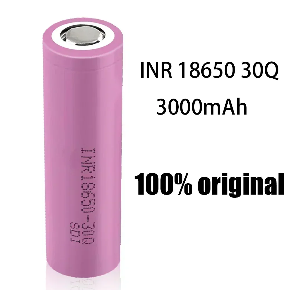 original lithium-ion rechargeable battery, INR1865 battery, 3.7V 18650 3000mAh, INR18650 30Q