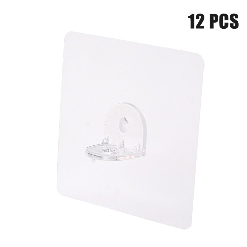 Wardrobe Partition Holder Punch-free Layered Partition Bracket Durable for Home B88: 12pcs