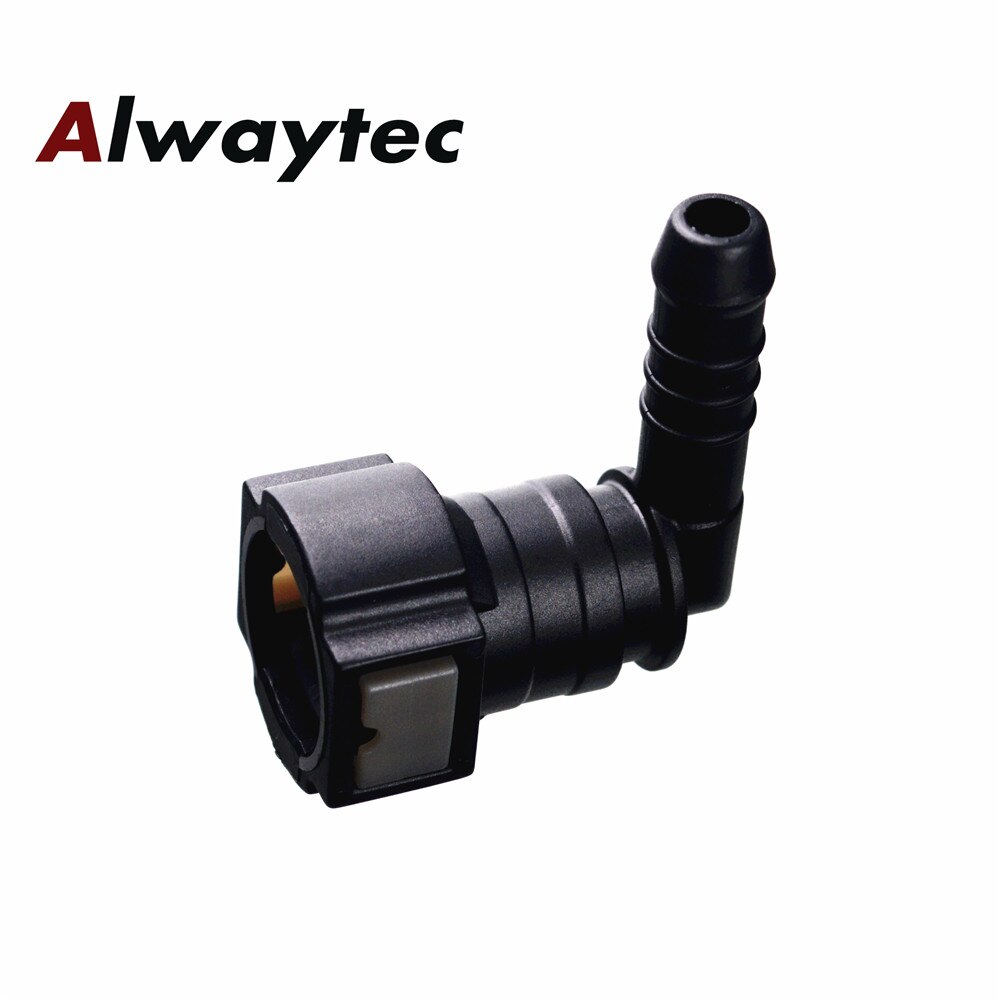 SAE3/8" Elbow Plastic Coupling Auto parts Fuel Line Fitting Connector Large Hose Connector,