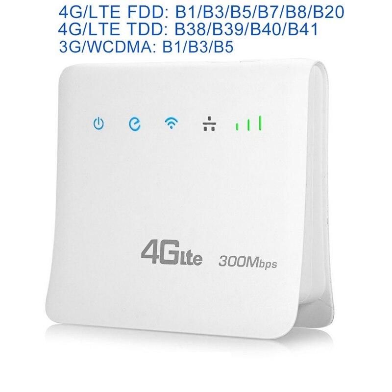 300Mbps Wifi Routers 4G Lte Cpe Mobiele Router Met Lan-poort Ondersteuning Sim-kaart Draagbare Draadloze Wifi Router-Eu Plug