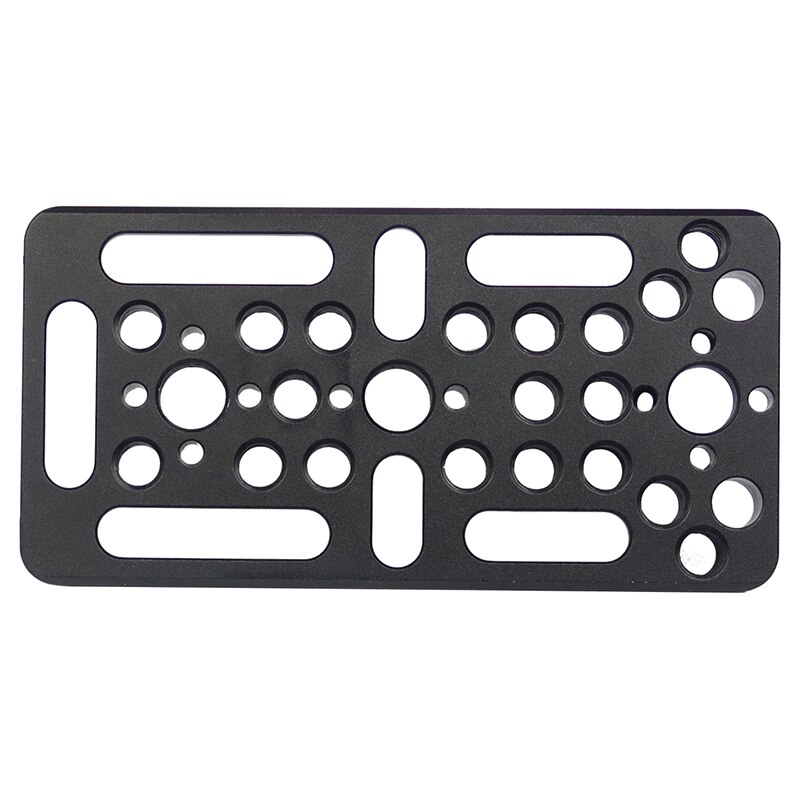 Aluminum Cheese Plate Multi-purpose Mounting Plate With 1/4 3/8 ARRI Thread Holes Cold Shoe Mount for DSLR Camera Accessories